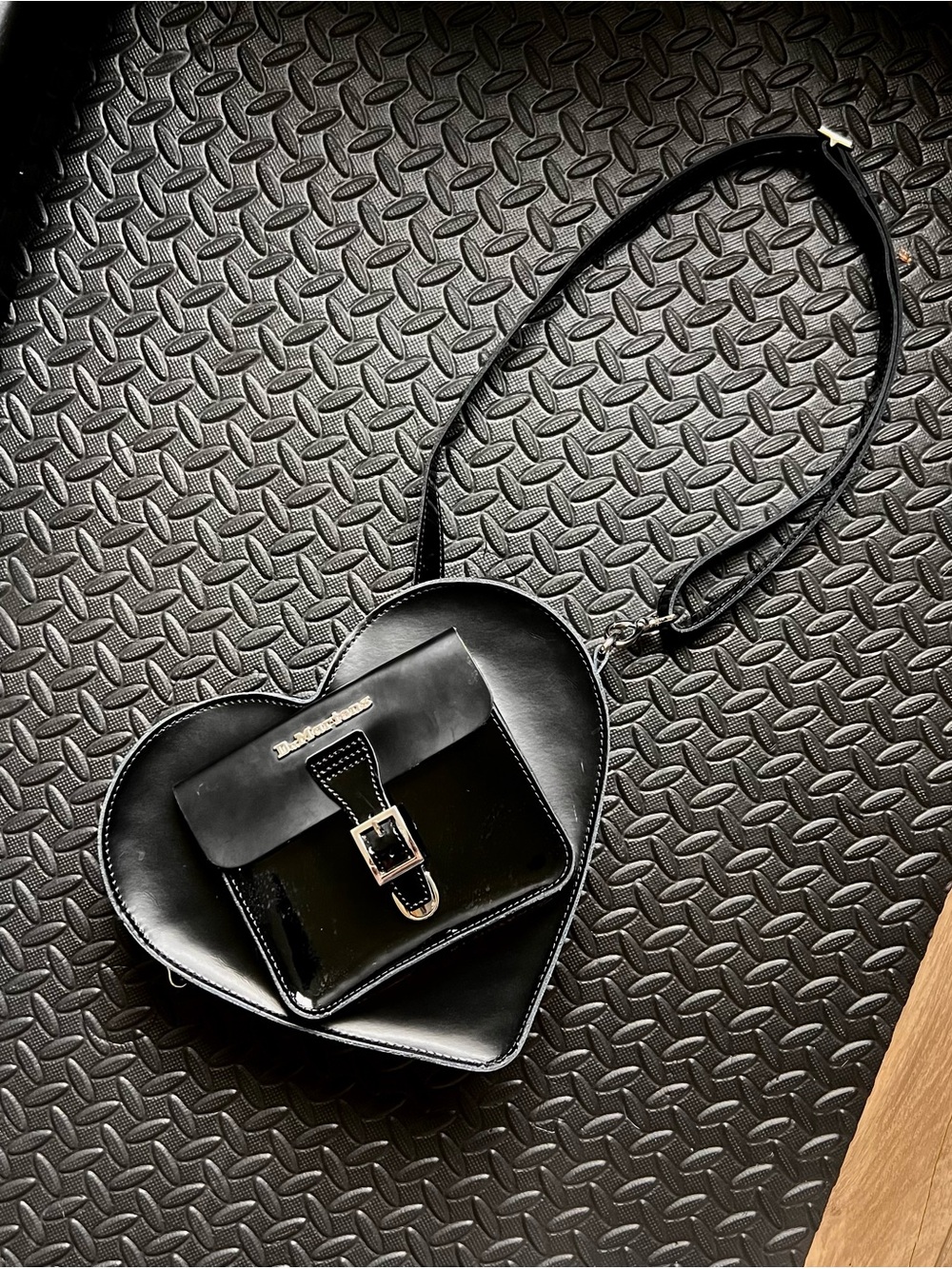 Dr. Martens Black Heart Crossbody Bag